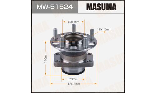 Ступица колеса Masuma, с ABS, задняя, для Honda Vezel, арт. MW-51524