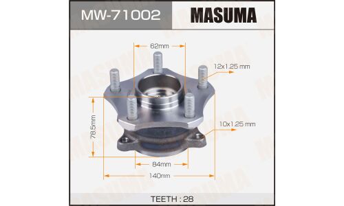 Ступица колеса Masuma, арт. MW-71002