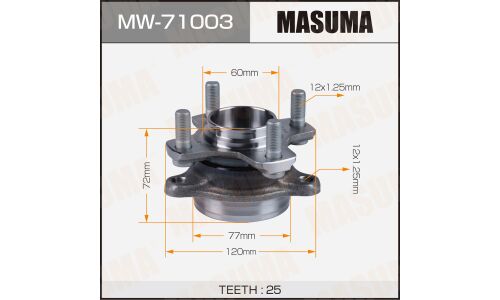 Ступица колеса Masuma, передняя, для Suzuki Swift, арт. MW-71003