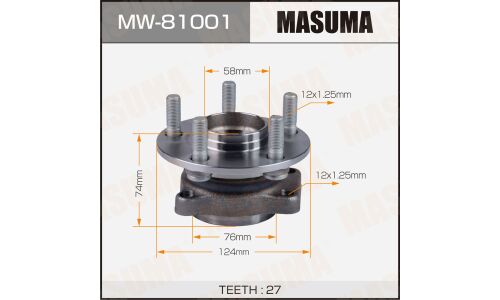 Ступица колеса Masuma, арт. MW-81001