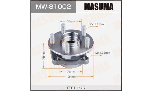 Ступица колеса Masuma, с ABS, передняя, для Subaru Forester / Impreza, арт. MW-81002