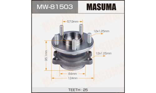 Ступица колеса Masuma, арт. MW-81503