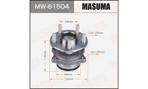 Ступица колеса Masuma, задняя, для Subaru Impreza / XV, арт. MW-81504