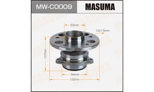 Ступица колеса Masuma, с ABS, задняя, для Chery Tiggo, арт. MW-C0009