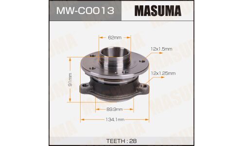 Ступичный узел MASUMA rear EXEED LX 22-