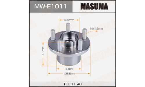 Ступица колеса Masuma, передняя, для Land Rover Freelander, арт. MW-E1011
