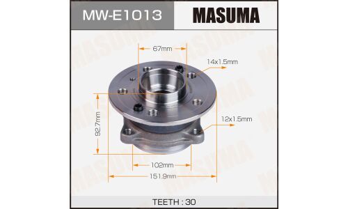 Ступица колеса Masuma, с ABS, передняя, для Mercedes-Benz GLE W166, арт. MW-E1013