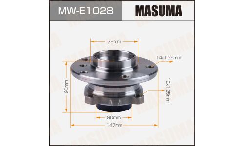 Ступица колеса Masuma, передняя, для BMW 1-Series (F20) / 3-Series (F30), арт. MW-E1028