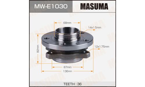 Ступица колеса Masuma, передняя, для Volvo S60, арт. MW-E1030