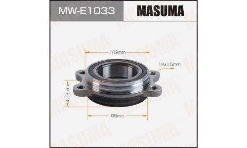 Ступица колеса Masuma, передняя, для Audi A4, арт. MW-E1033