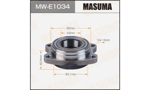 Ступица колеса Masuma, передняя, для Audi A4, арт. MW-E1034