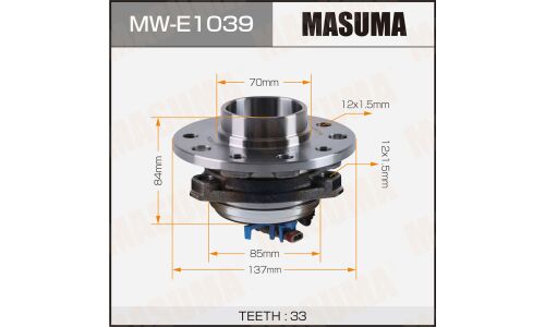 Ступица колеса Masuma, передняя, для Opel Astra H, арт. MW-E1039