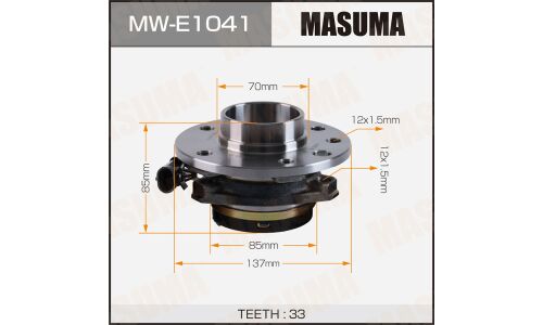 Ступица колеса Masuma, передняя, для Opel Astra G, арт. MW-E1041