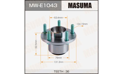 Ступица колеса Masuma, передняя, для Volvo S40, арт. MW-E1043