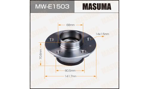 Ступица колеса Masuma, с ABS, задняя, для Audi A6, арт. MW-E1503