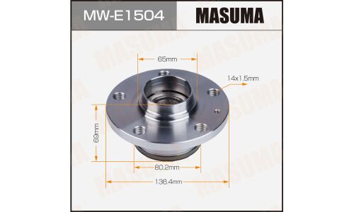 Ступица колеса Masuma, с ABS, задняя, для Audi A3 / Q3, арт. MW-E1504