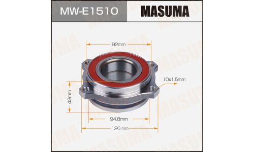 Ступица колеса Masuma, с ABS, задняя, для Mercedes-Benz C-Class W204, арт. MW-E1510