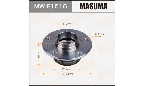 Ступица колеса Masuma, с ABS, задняя, для Audi A3, Volkswagen Golf, арт. MW-E1516