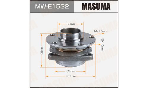 Ступица колеса Masuma, задняя, для Audi A6, арт. MW-E1532