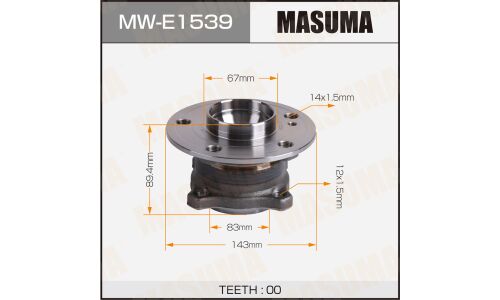 Ступичный узел MASUMA rear MERCEDES-BENZ A-CLASS (W176) 13-18 (with ABS)