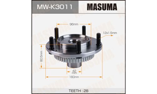 Ступица колеса Masuma, арт. MW-K3011