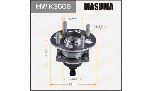 Ступица колеса Masuma, с ABS, задняя, для KIA Rio, арт. MW-K3506
