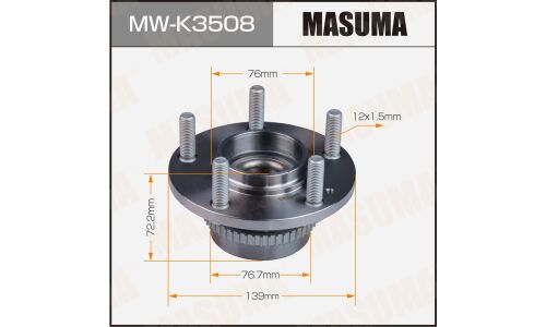 Ступица колеса Masuma, с ABS, задняя, для Hyundai Tucson, KIA Sportage, арт. MW-K3508