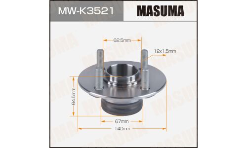 Ступица колеса Masuma, задняя, для Hyundai Accent, арт. MW-K3521