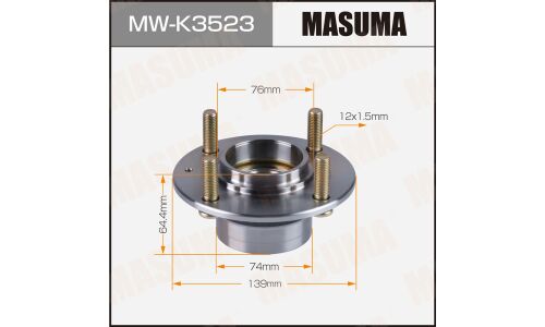 Ступица колеса Masuma, задняя, для Hyundai Elantra, арт. MW-K3523
