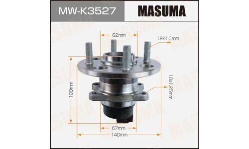 Ступица колеса Masuma, задняя, для KIA Rio, арт. MW-K3527