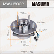 Ступица колеса Masuma, передняя, для Chevrolet Captiva, Opel Antara, арт. MW-U5002