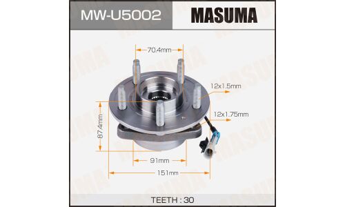 Ступица колеса Masuma, передняя, для Chevrolet Captiva, Opel Antara, арт. MW-U5002