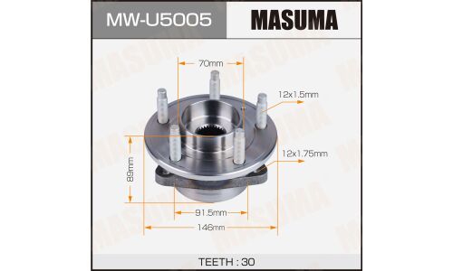 Ступица колеса Masuma, передняя, для Opel Astra J, арт. MW-U5005