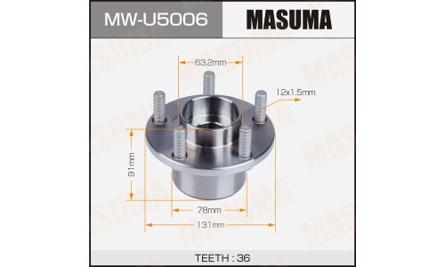 Ступичный узел MASUMA front FORD FOCUS, FOCUS C-MAX 03- (with ABS)