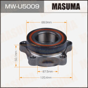 Ступица колеса Masuma, передняя, для Ford Transit, арт. MW-U5009