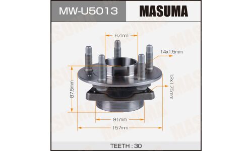 Ступичный узел MASUMA front/rear OPEL INSIGNIA-A 08-16 (with ABS)