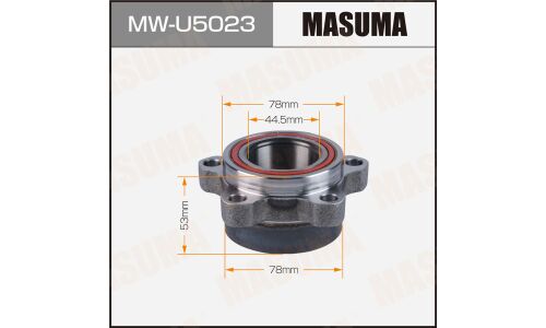 Ступица колеса Masuma, передняя, для Ford Transit, арт. MW-U5023