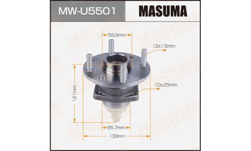 Ступица колеса Masuma, с ABS, задняя, для Chevrolet Optra, арт. MW-U5501