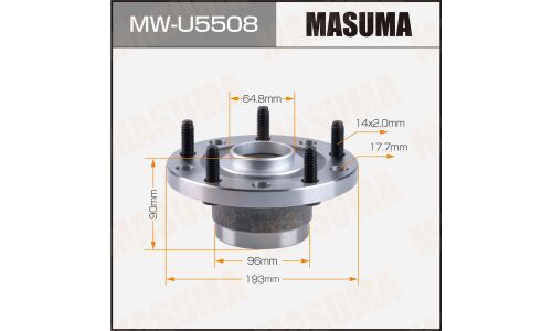 Ступица колеса Masuma, с ABS, задняя, для Ford Transit, арт. MW-U5508