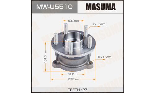 Ступица колеса Masuma, арт. MW-U5510