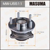 Ступица колеса Masuma, с ABS, задняя, для Ford Focus, арт. MW-U5511