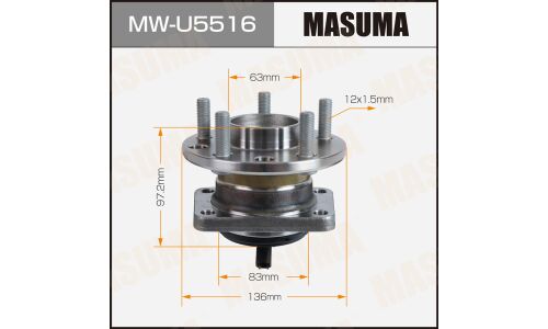 Ступичный узел MASUMA rear FORD MONDEO 00-07 (with ABS)