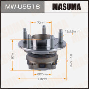 Ступица колеса Masuma, передняя, для Chevrolet Cruze, арт. MW-U5518
