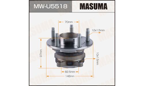 Ступица колеса Masuma, передняя, для Chevrolet Cruze, арт. MW-U5518
