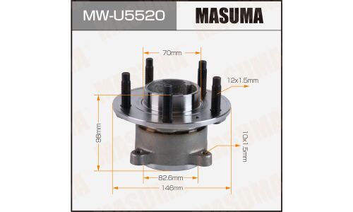Ступица колеса Masuma, задняя, для Chevrolet Cruze, арт. MW-U5520