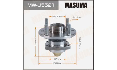 Ступица колеса Masuma, задняя, для Chevrolet Lacetti, арт. MW-U5521