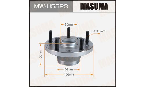 Ступица колеса Masuma, задняя, арт. MW-U5523