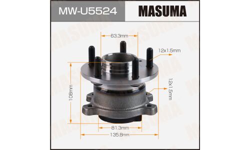 Ступица колеса Masuma, задняя, для Ford Mondeo, арт. MW-U5524