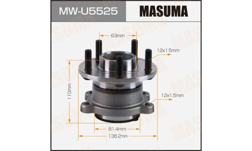 Ступица колеса Masuma, задняя, для Ford Kuga, арт. MW-U5525