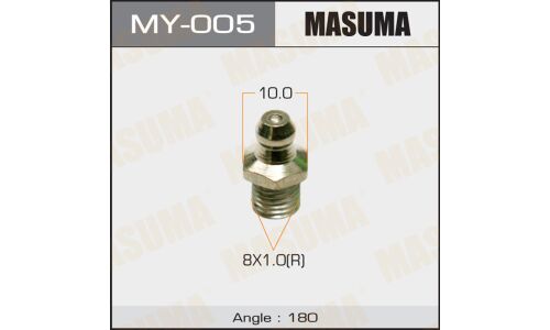 Тавотница Masuma, M8x1(R), угол 180°, арт. MY-005